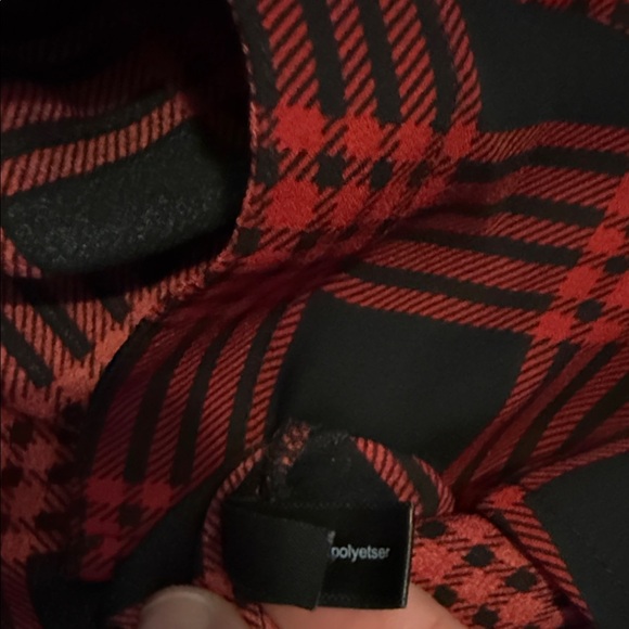 The Limited Red and Black Plaid Button Down Shirt - Picture 5 of 5